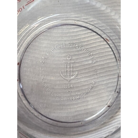 Vintage Anchor Hocking Glass 1 Quart 4 Cup Measuring Bowl 19 USA - Picture 5 of 5